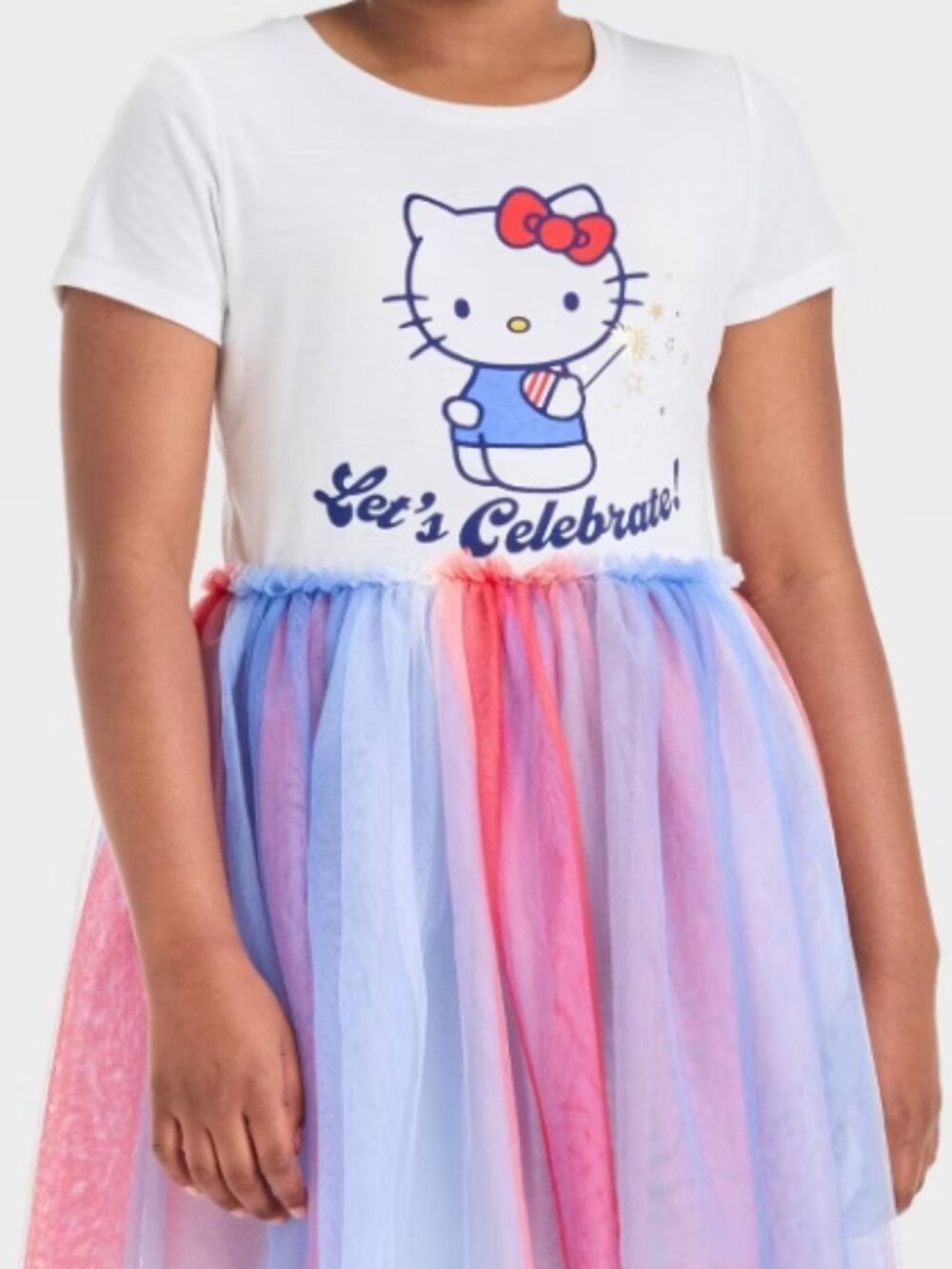 Girls' Hello Kitty Fourth of July Tulle Dress